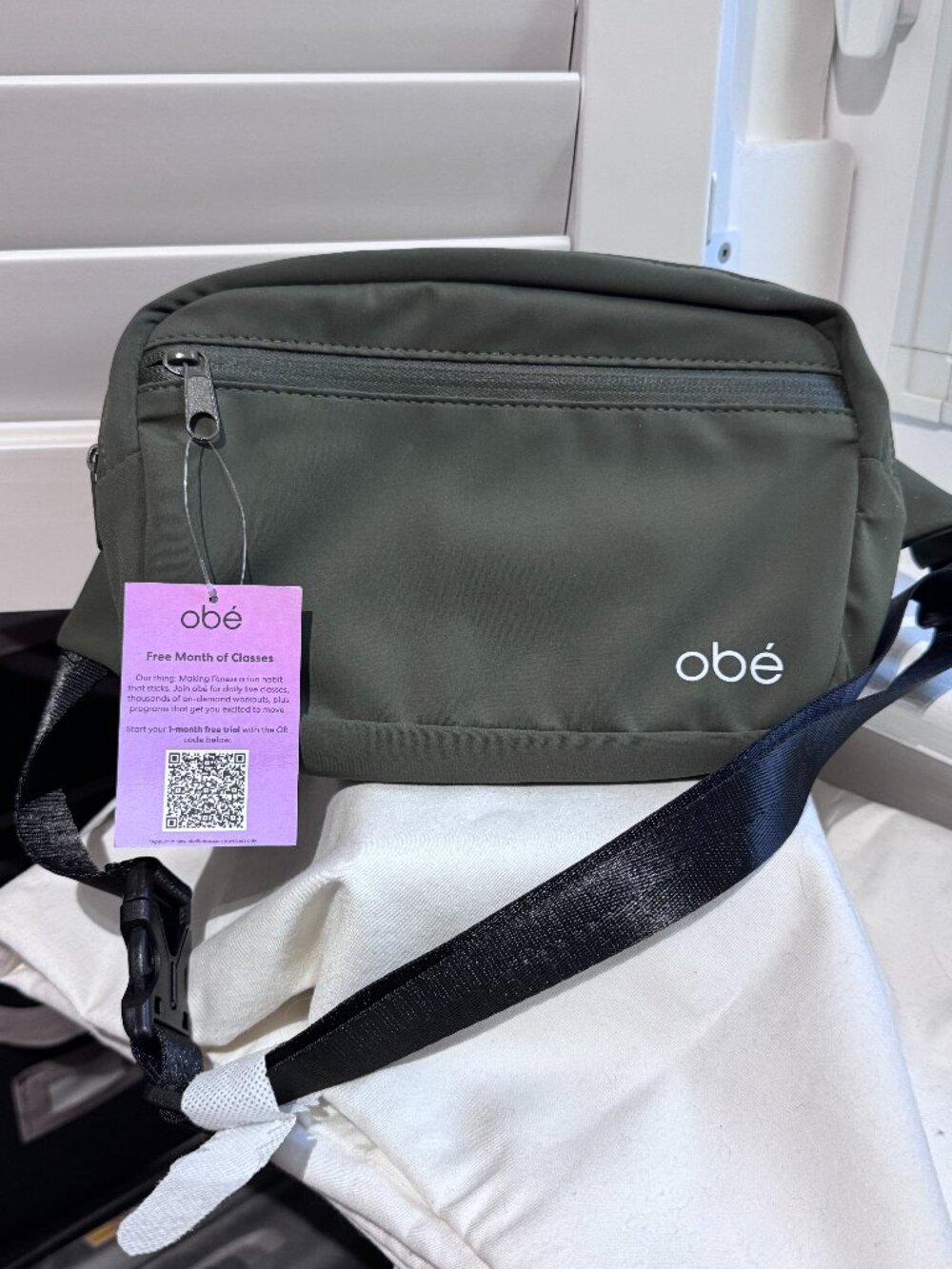 💚 NWT OBÉ Hunter Green Crossbody Belt Bag | Sport Luxe Everyday Essential 💚✨